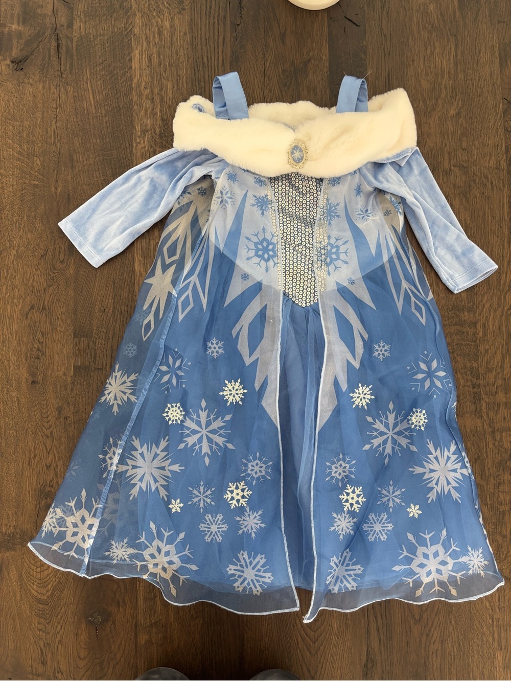H&M Blue Snow Princess Cinderela Girl's Costume Dress size 5